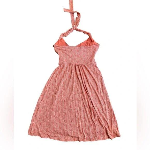 Boden St. Lucia Halter Dress Coral & White size 4, like new! - Picture 10 of 10